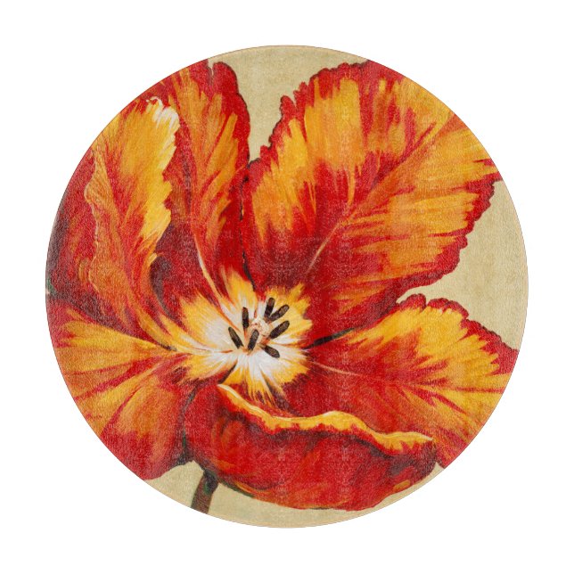 Parrot Tulip I Cutting Board (Front)