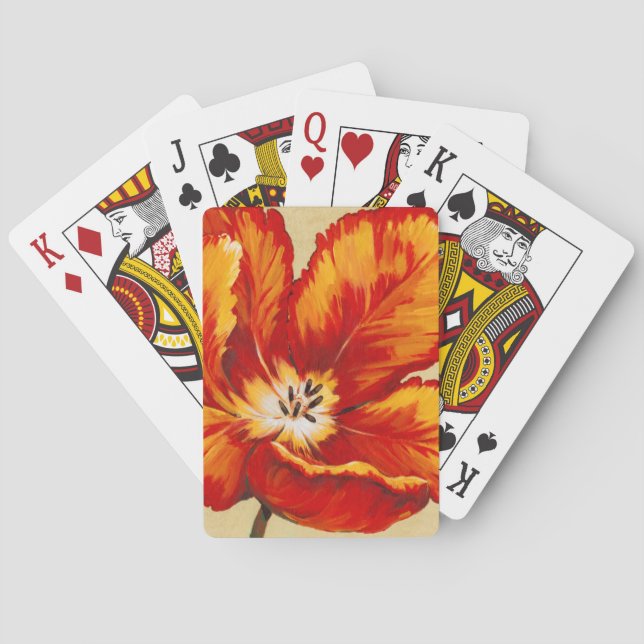 Parrot Tulip I Playing Cards (Back)