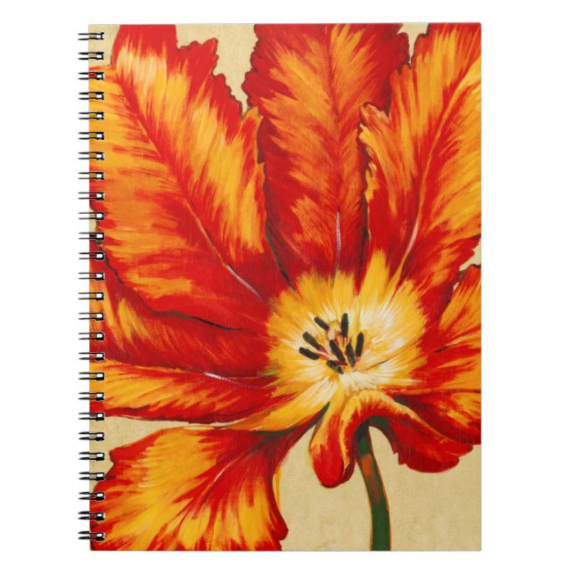 Parrot Tulip II Spiral Notebook (Front)