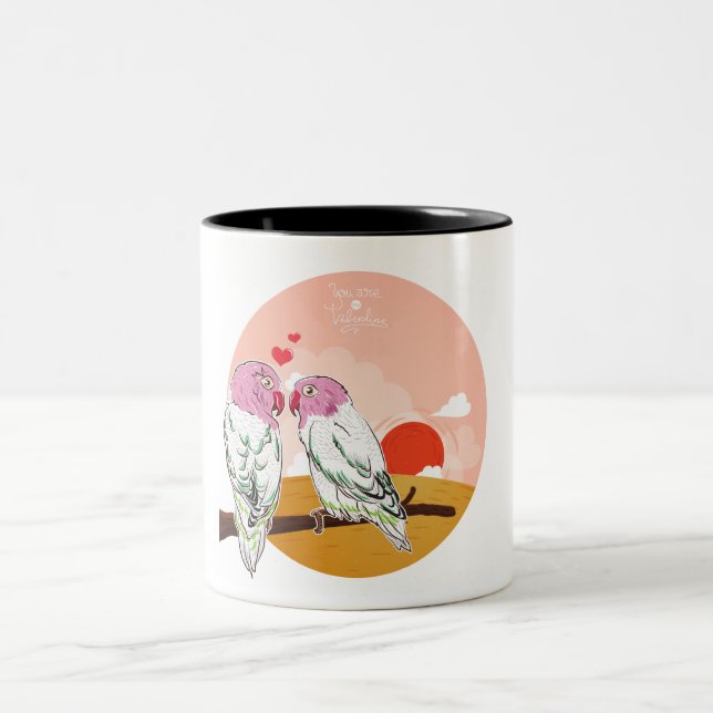 parrot Two-Tone coffee mug (Center)