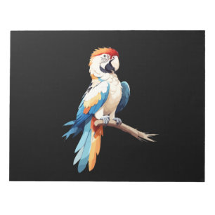 Parrot Vector Art with Vibrant Colours Notepad