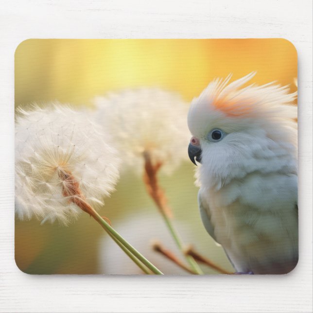 Parrot Wild Bird Animal Tranquil Peace Mouse Pad (Front)