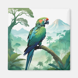 Parrot Wildlife Animal Nature Forest Wilderness Magnet