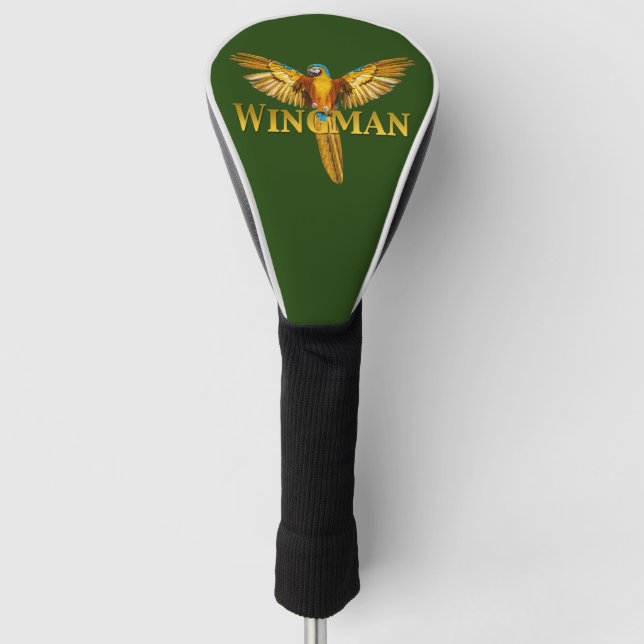 Parrot Wingman Golf Head Cover (Front)