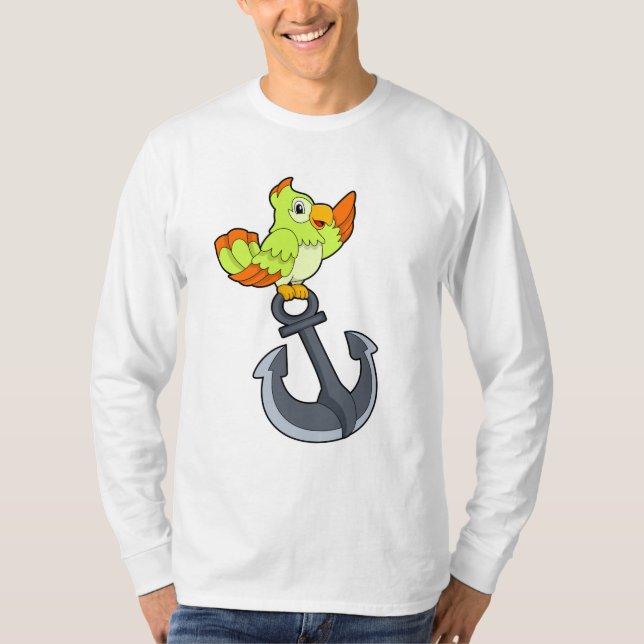 Parrot with Anchor T-Shirt (Front)