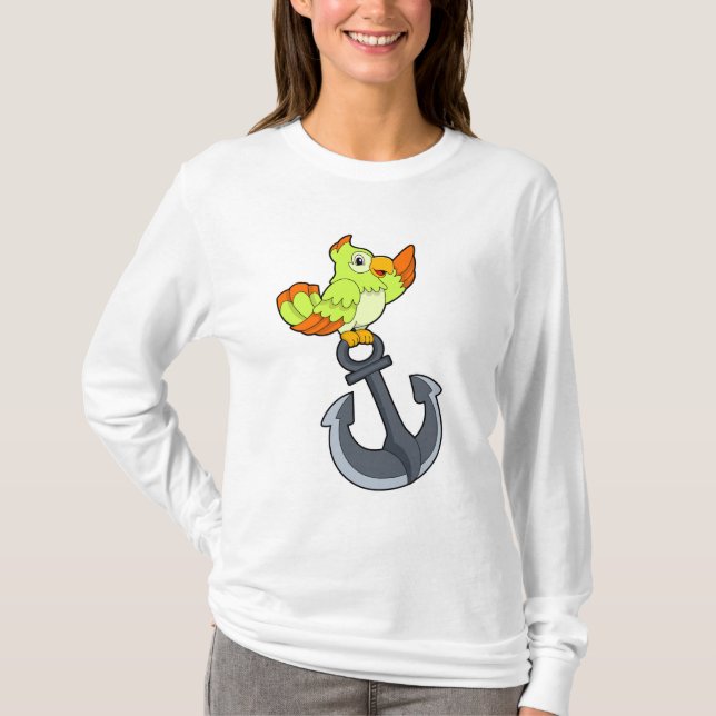Parrot with Anchor T-Shirt (Front)