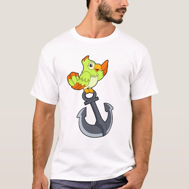Parrot with Anchor T-Shirt (Front)