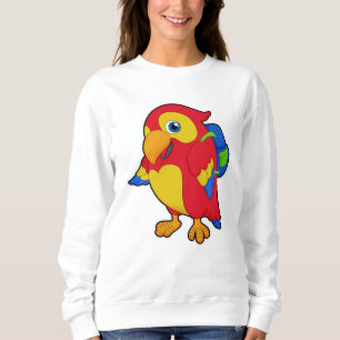 Parrot with Backpack Sweatshirt