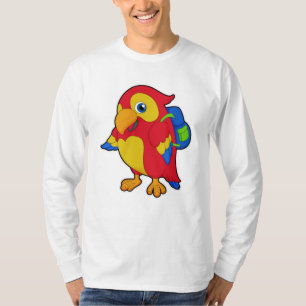 Parrot with Backpack T-Shirt