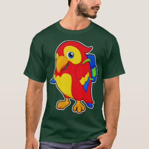 Parrot with Backpack T-Shirt