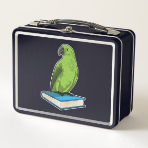Parrot with Book Metal Lunch Box