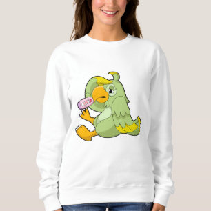 Parrot with Clinical thermometer Sweatshirt