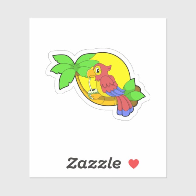 Parrot with Coconut (Sheet)