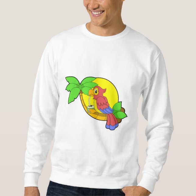 Parrot with Coconut Sweatshirt (Front)