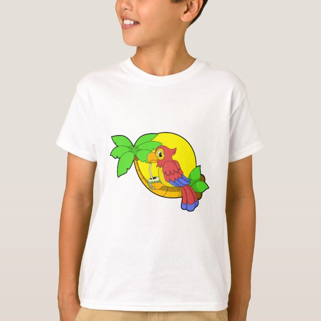 Parrot with Coconut T-Shirt (Front)
