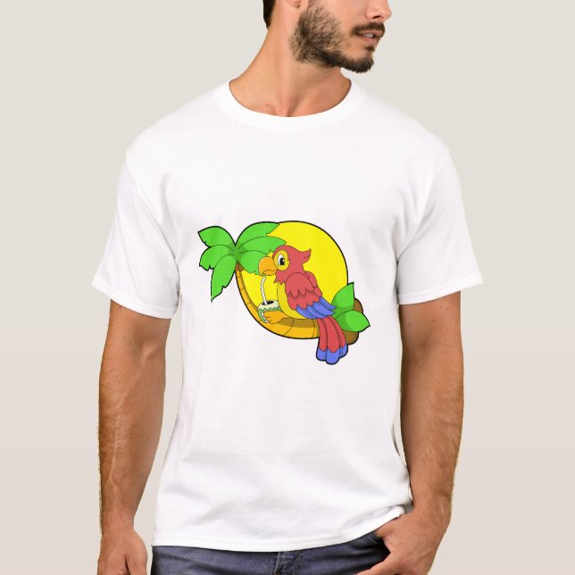 Parrot with Coconut T-Shirt (Front)
