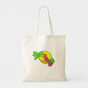 Parrot with Coconut Tote Bag