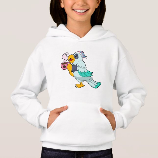 Parrot with Cup of Coffee (Front)