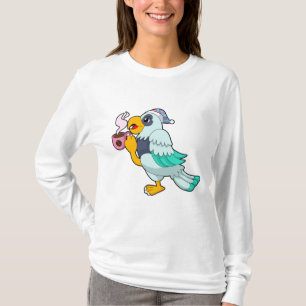 Parrot with Cup of Coffee T-Shirt