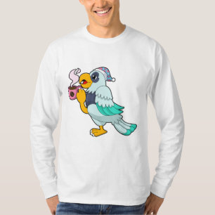 Parrot with Cup of Coffee T-Shirt