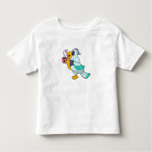 Parrot with Cup of Coffee Toddler T-Shirt