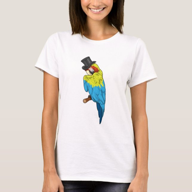 Parrot with Cylinder T-Shirt (Front)