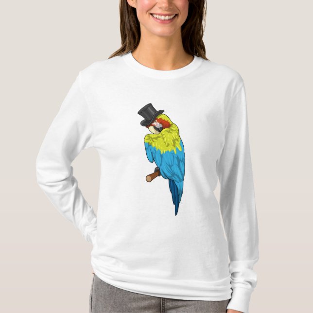 Parrot with Cylinder T-Shirt (Front)