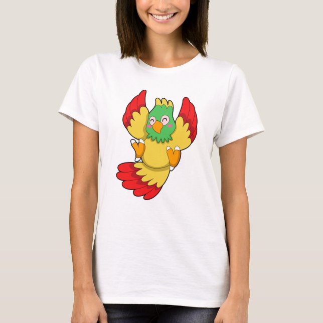 Parrot with green Head T-Shirt (Front)