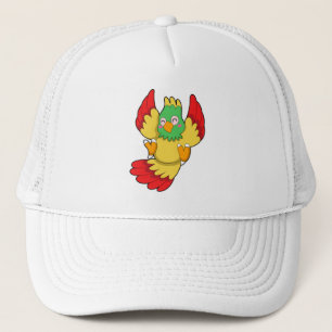 Parrot with green Head Trucker Hat