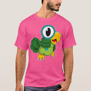 Parrot with Magnifying glass T-Shirt
