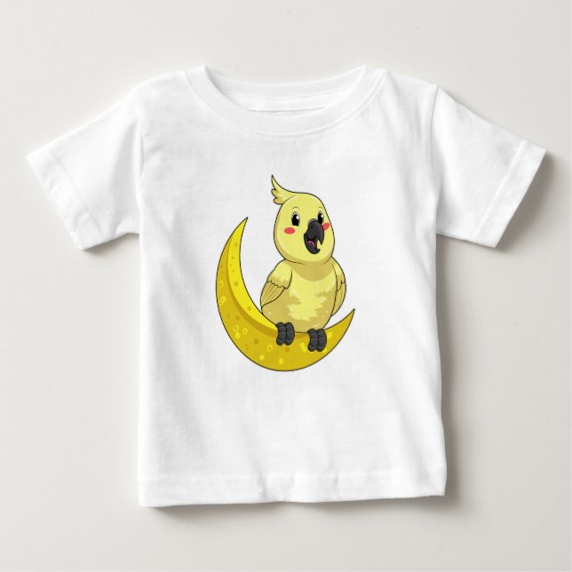 Parrot with Moon Baby T-Shirt (Front)