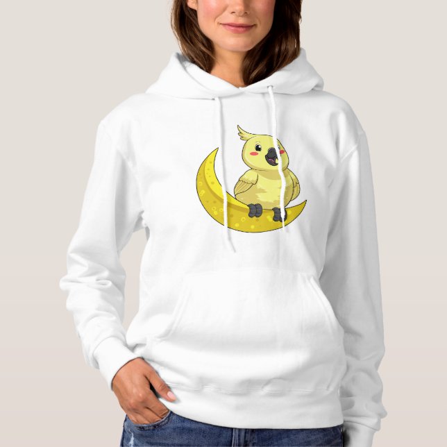 Parrot with Moon Hoodie (Front)