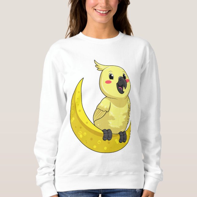 Parrot with Moon Sweatshirt (Front)