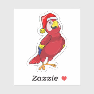 Parrot with Santa hat