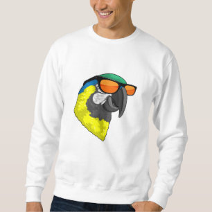 Parrot with Sunglasses Sweatshirt