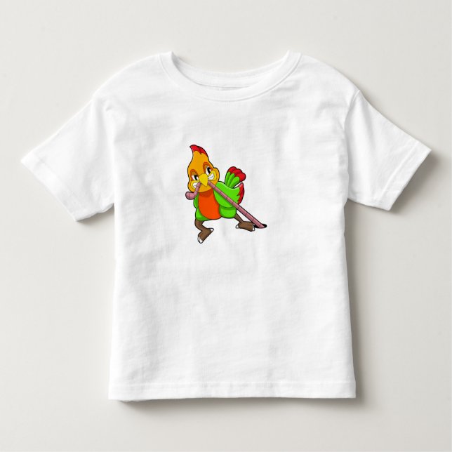 Parrot with Worm Toddler T-Shirt (Front)
