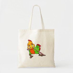 Parrot with Worm Tote Bag