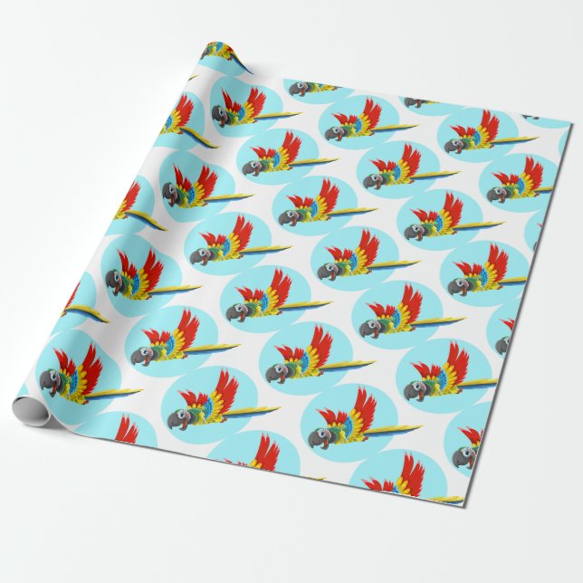 parrot wrapping paper (Unrolled)