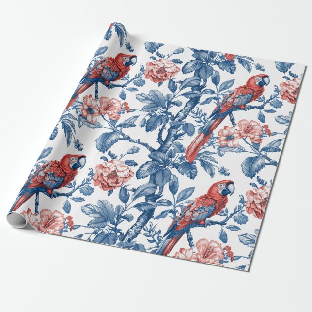 Parrot Wrapping Paper (Unrolled)
