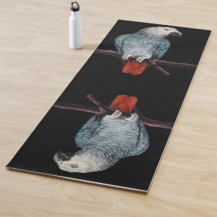 Parrot Yoga Mat Personalised African Grey Gifts