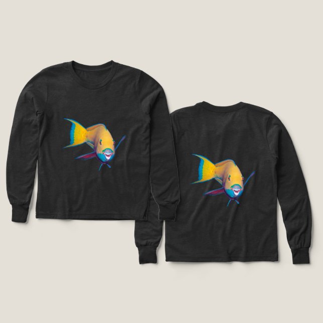 Parrotfish - Abstract Design - Cut out of photo |  (Design Front & Back)