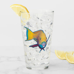 Parrotfish - Abstract Design - Cut out of photo    Glass