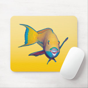 Parrotfish - Abstract Design - Cut out of photo    Mouse Pad