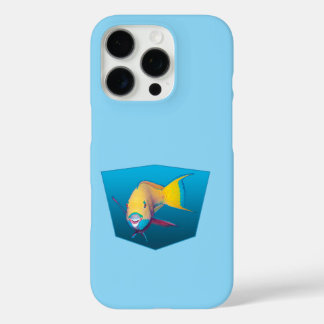 Parrotfish - Design gradient blue background | iPhone 16 Pro Case