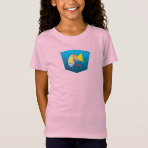 Parrotfish - Design gradient blue background T-Shirt