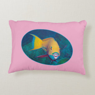 Parrotfish Underwaterphoto - Photographic design Decorative Cushion