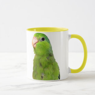 Parrotlet Bird Green Parrotlet Yellow Cup Mug art