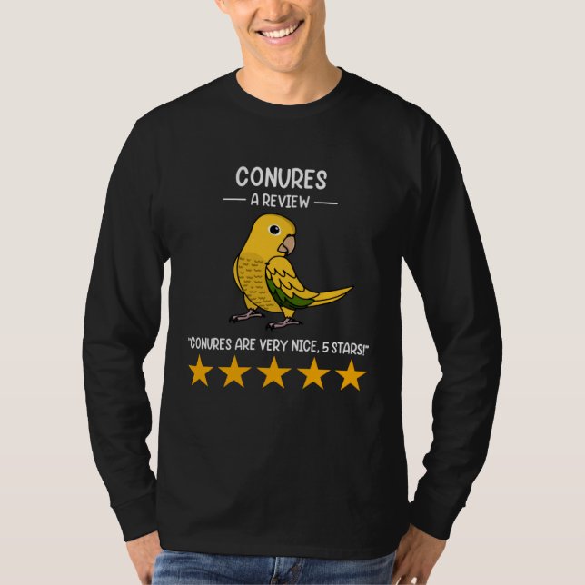 Parrots  A Review Golden Conure T-Shirt (Front)