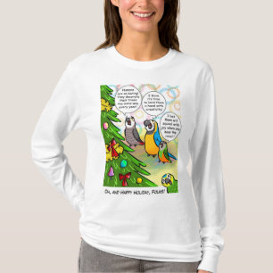 Parrots and Christmas tree T-Shirt