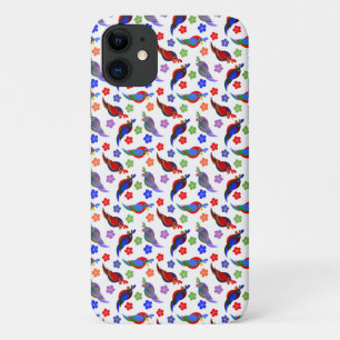 Parrots and Flowers Case-Mate iPhone Case
